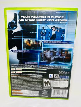 ALPHA PROTOCOL XBOX 360 X360 - jeux video game-x