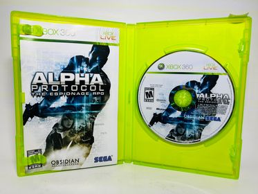 ALPHA PROTOCOL XBOX 360 X360 - jeux video game-x