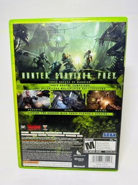 ALIENS VS PREDATOR XBOX 360 X360 - jeux video game-x