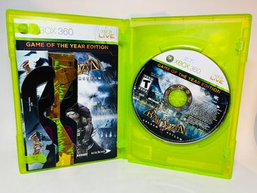 BATMAN: ARKHAM ASYLUM GAME OF THE YEAR GOTY 3D XBOX 360 X360 - jeux video game-x