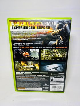 CALL OF DUTY WORLD AT WAR XBOX 360 X360 - jeux video game-x