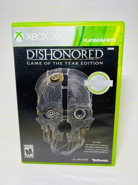 DISHONORED GAME OF THE YEAR GOTY PLATINUM HITS XBOX 360 X360 - jeux video game-x