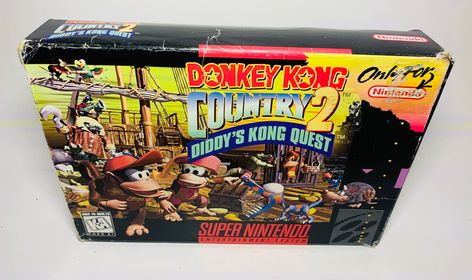 DONKEY KONG COUNTRY DKC 2 EN BOITE SUPER NINTENDO SNES - jeux video game-x