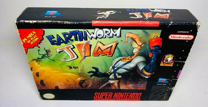 EARTHWORM JIM en boite SUPER NINTENDO SNES - jeux video game-x