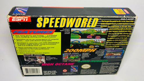 ESPN speed world en boite SUPER NINTENDO SNES - jeux video game-x