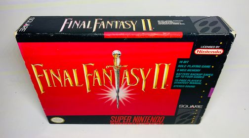 FINAL FANTASY II 2 OR IV 4 en boite SUPER NINTENDO SNES - jeux video game-x