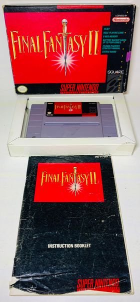 FINAL FANTASY II 2 OR IV 4 en boite SUPER NINTENDO SNES - jeux video game-x