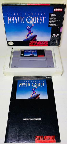 FINAL FANTASY MYSTIC QUEST EN BOITE SUPER NINTENDO SNES - jeux video game-x