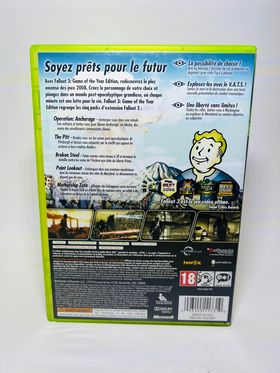 FALLOUT 3 GAME OF THE YEAR EDITION GOTY VERSION FRANÇAISE XBOX 360 X360 - jeux video game-x