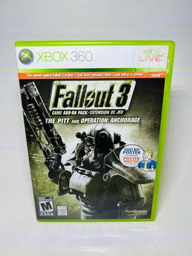 FALLOUT 3 ADD-ON THE PITT AND OPERATION ANCHORAGE XBOX 360 X360 - jeux video game-x