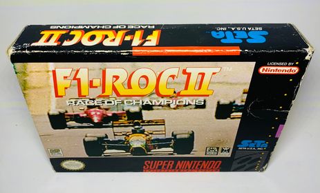 F1 ROC II  2 RACE OF CHAMPIONS en boite SUPER NINTENDO SNES - jeux video game-x