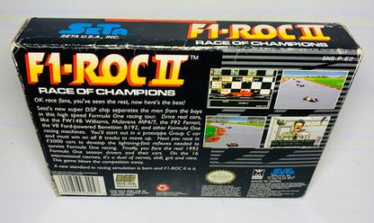 F1 ROC II  2 RACE OF CHAMPIONS en boite SUPER NINTENDO SNES - jeux video game-x