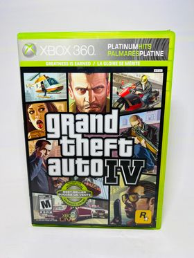 GRAND THEFT AUTO GTA IV 4 PLATINUM HITS XBOX 360 X360 - jeux video game-x