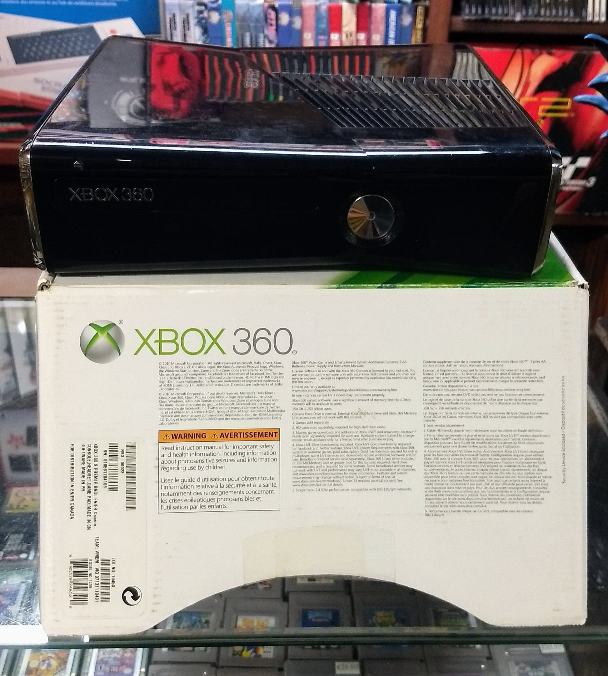 CONSOLE XBOX 360 (X360) SLIM S 250GB SYSTEM HOLIDAY BUNDLE - jeux video game-x