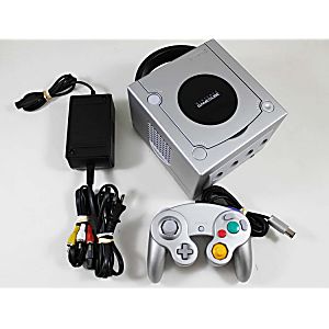 CONSOLE NINTENDO GAMECUBE NGC ARGENT PLATINUM DOL-101(USA) SYSTEM - jeux video game-x