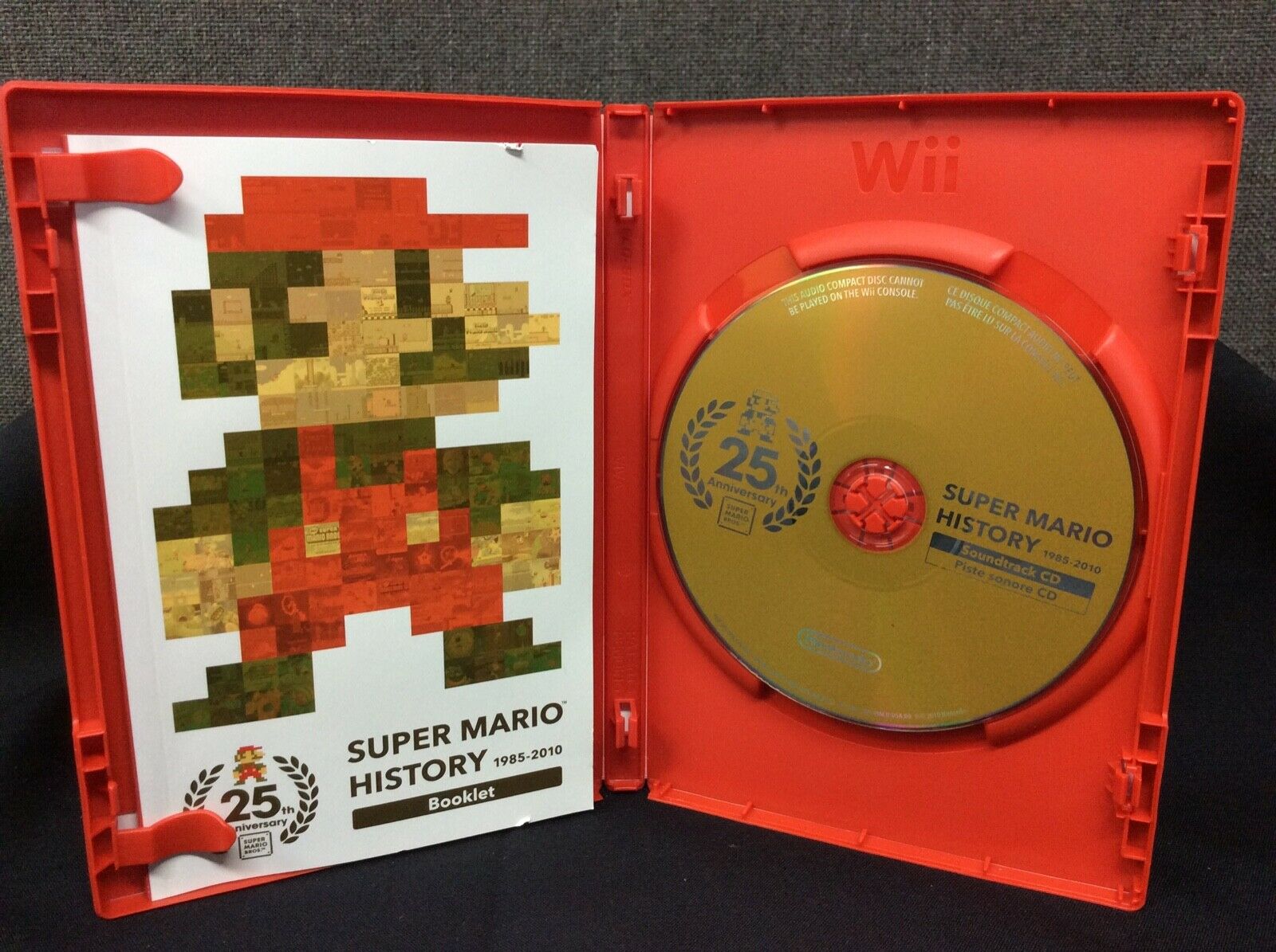 SUPER MARIO HISTORY 1985-2010 25TH ANNIVERSARY MUSIC SOUNDTRACK CD - jeux video game-x