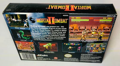 MORTAL KOMBAT MK II 2 EN BOITE SUPER NINTENDO SNES - jeux video game-x