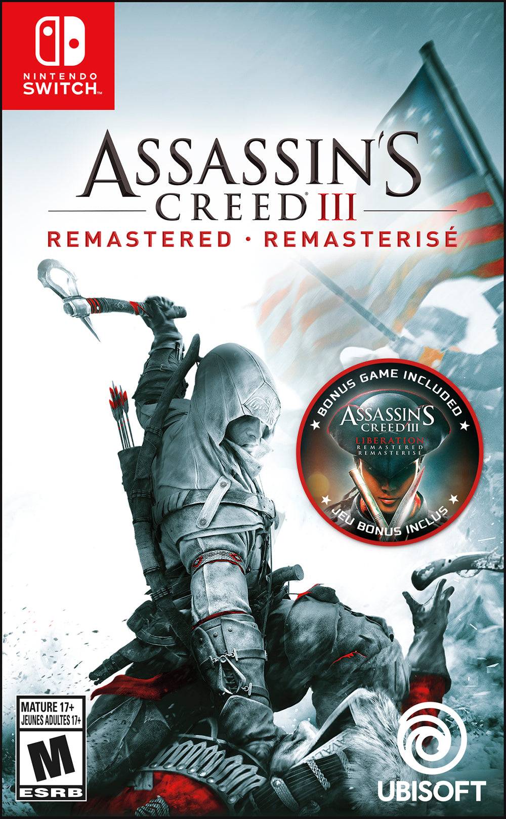 ASSASSIN'S CREED III 3 REMASTERED NINTENDO SWITCH - jeux video game-x