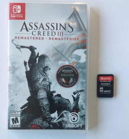 ASSASSIN'S CREED III 3 REMASTERED NINTENDO SWITCH - jeux video game-x