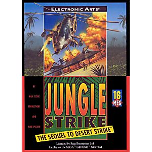 JUNGLE STRIKE THE SEQUEL TO DESERT STRIKE (SEGA GENESIS SG) - jeux video game-x