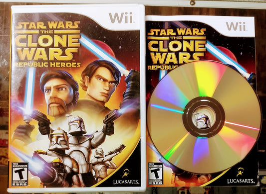 STAR WARS THE CLONE WARS: REPUBLIC HEROES NINTENDO WII - jeux video game-x