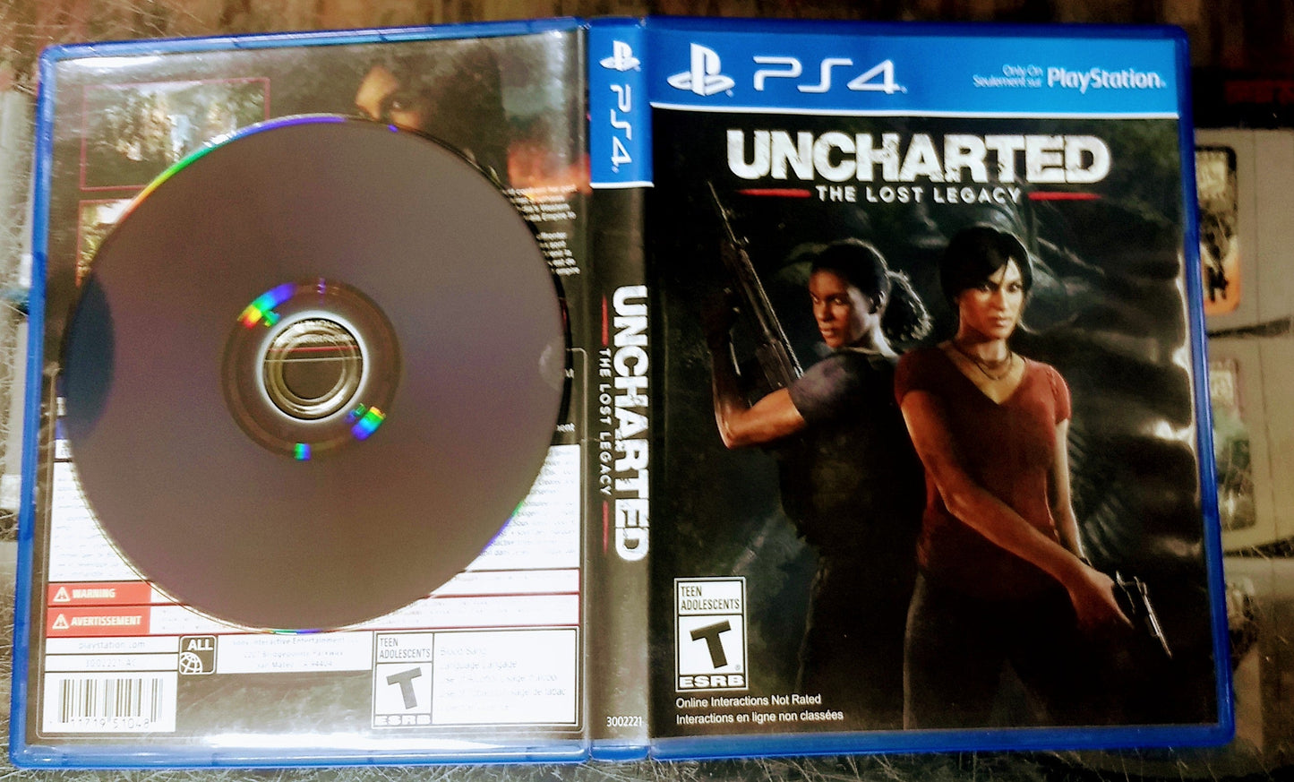 UNCHARTED THE LOST LEGACY PLAYSTATION 4 PS4 - jeux video game-x