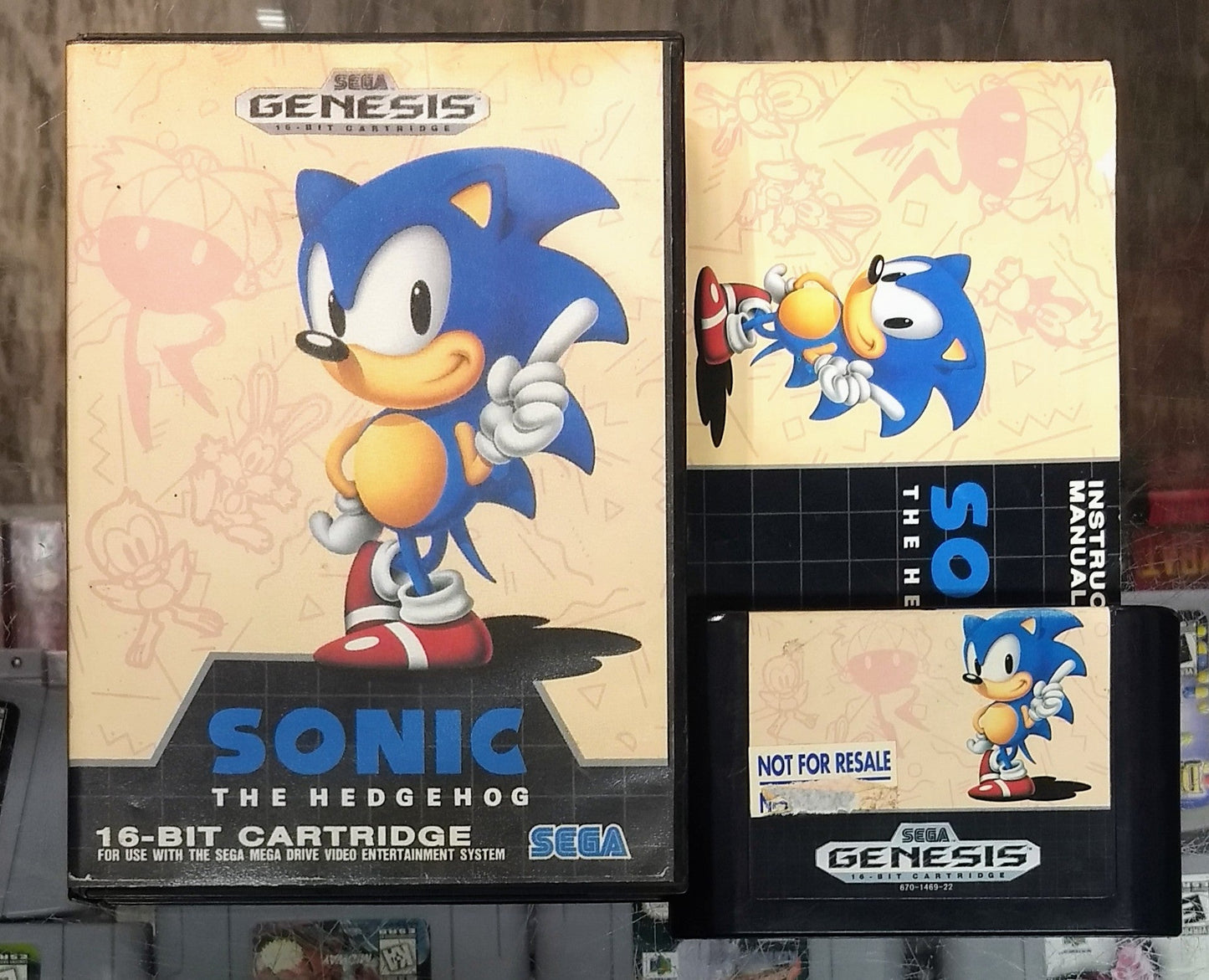 SONIC THE HEDGEHOG CANADIAN VARIANT SEGA GENESIS SG - jeux video game-x