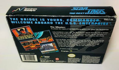 STAR TREK THE NEXT GENERATION EN BOITE SUPER NINTENDO SNES - jeux video game-x