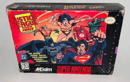 JUSTICE LEAGUE TASK FORCE EN BOITE SUPER NINTENDO SNES - jeux video game-x