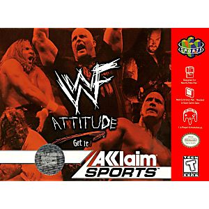 WWF ATTITUDE EN BOITE (NINTENDO 64 N64) - jeux video game-x