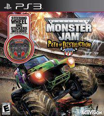 MONSTER JAM: PATH OF DESTRUCTION WITH WHEEL PLAYSTATION 3 PS3 - jeux video game-x