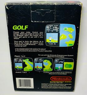 GOLF MATTEL EN BOITE NINTENDO NES - jeux video game-x