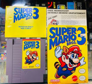 SUPER MARIO BROS 3 MATTEL EN BOITE NINTENDO NES - jeux video game-x