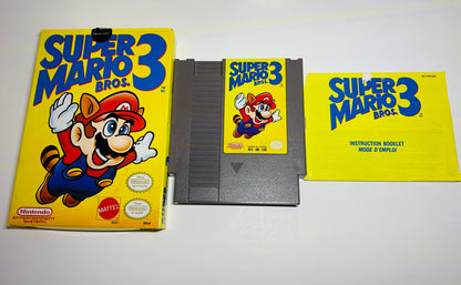 SUPER MARIO BROS 3 MATTEL EN BOITE NINTENDO NES - jeux video game-x