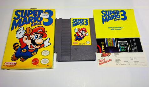 SUPER MARIO BROS 3 MATTEL EN BOITE NINTENDO NES - jeux video game-x