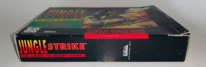 JUNGLE STRIKE THE SEQUEL TO DESERT STRIKE EN BOITE SUPER NINTENDO SNES - jeux video game-x