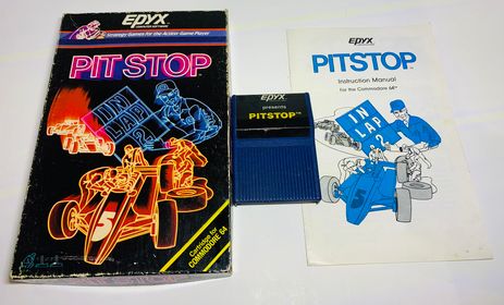 PITSTOP COMMODORE 64 C64 - jeux video game-x