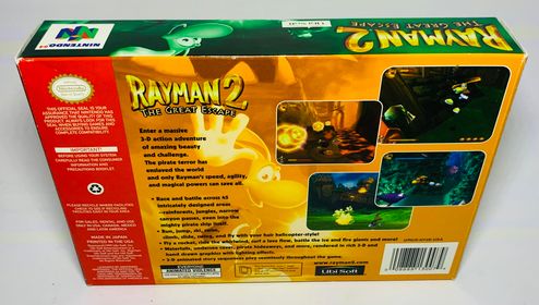 RAYMAN 2 THE GREAT ESCAPE EN BOITE NINTENDO 64 N64 - jeux video game-x