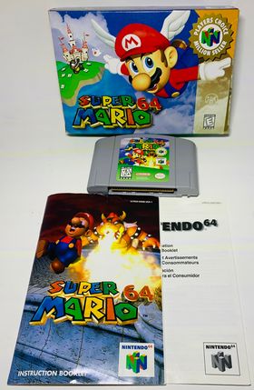 SUPER MARIO 64 PLAYERS CHOICE EN BOITE NINTENDO 64 N64 - jeux video game-x