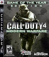 CALL OF DUTY 4 MODERN WARFARE GAME OF THE YEAR GOTY PLAYSTATION 3 PS3 - jeux video game-x