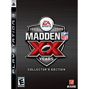 MADDEN 2009 XX 20TH ANNIVERSARY COLLECTOR'S EDITION PLAYSTATION 3 PS3 - jeux video game-x