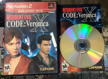 RESIDENT EVIL CODE VERONICA X GREATEST HITS PLAYSTATION 2 PS2 - jeux video game-x