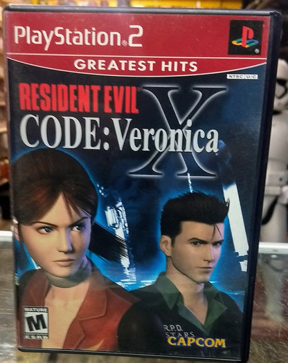 RESIDENT EVIL CODE VERONICA X GREATEST HITS PLAYSTATION 2 PS2 - jeux video game-x