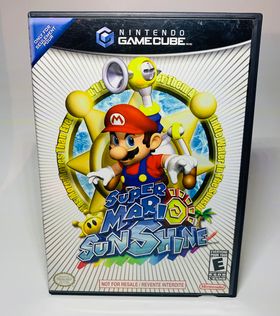 SUPER MARIO SUNSHINE NOT FOR RESALE NINTENDO GAMECUBE NGC - jeux video game-x