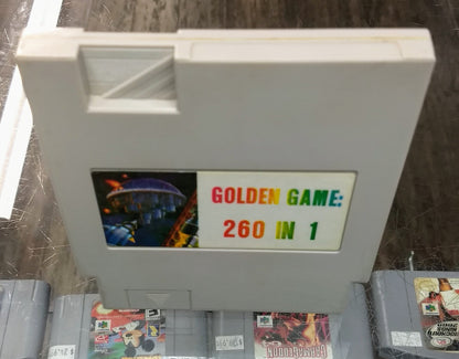 GOLDEN GAME 260 IN 1 (NINTENDO NES) - jeux video game-x