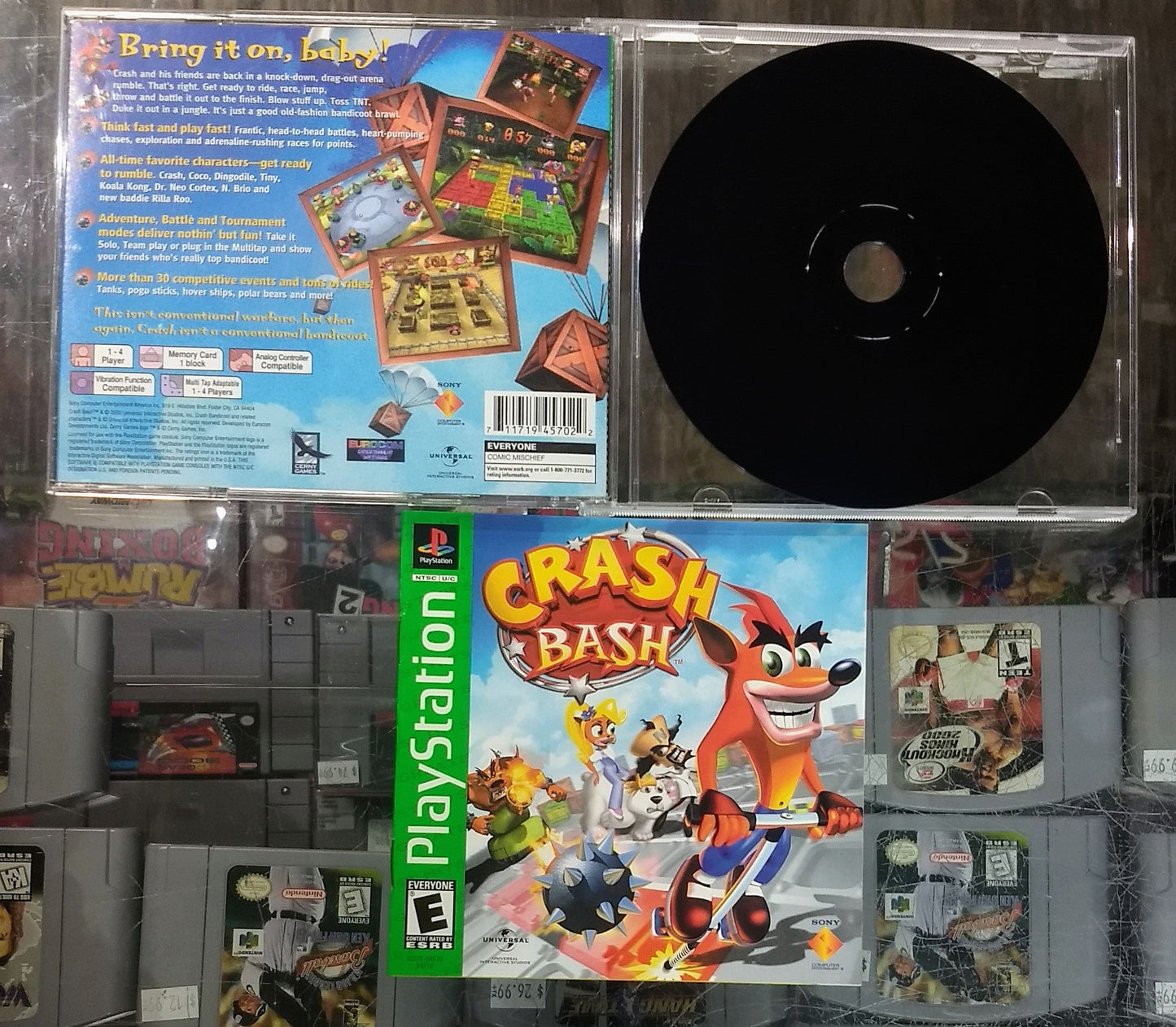 CRASH BASH GREATEST HITS PLAYSTATION PS1 - jeux video game-x