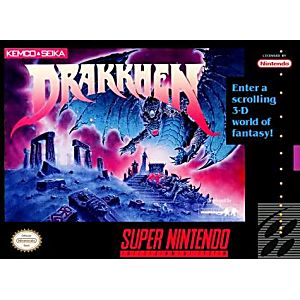 DRAKKHEN (SUPER NINTENDO SNES) - jeux video game-x