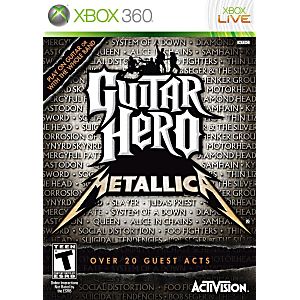 GUITAR HERO: METALLICA XBOX 360 X360 - jeux video game-x