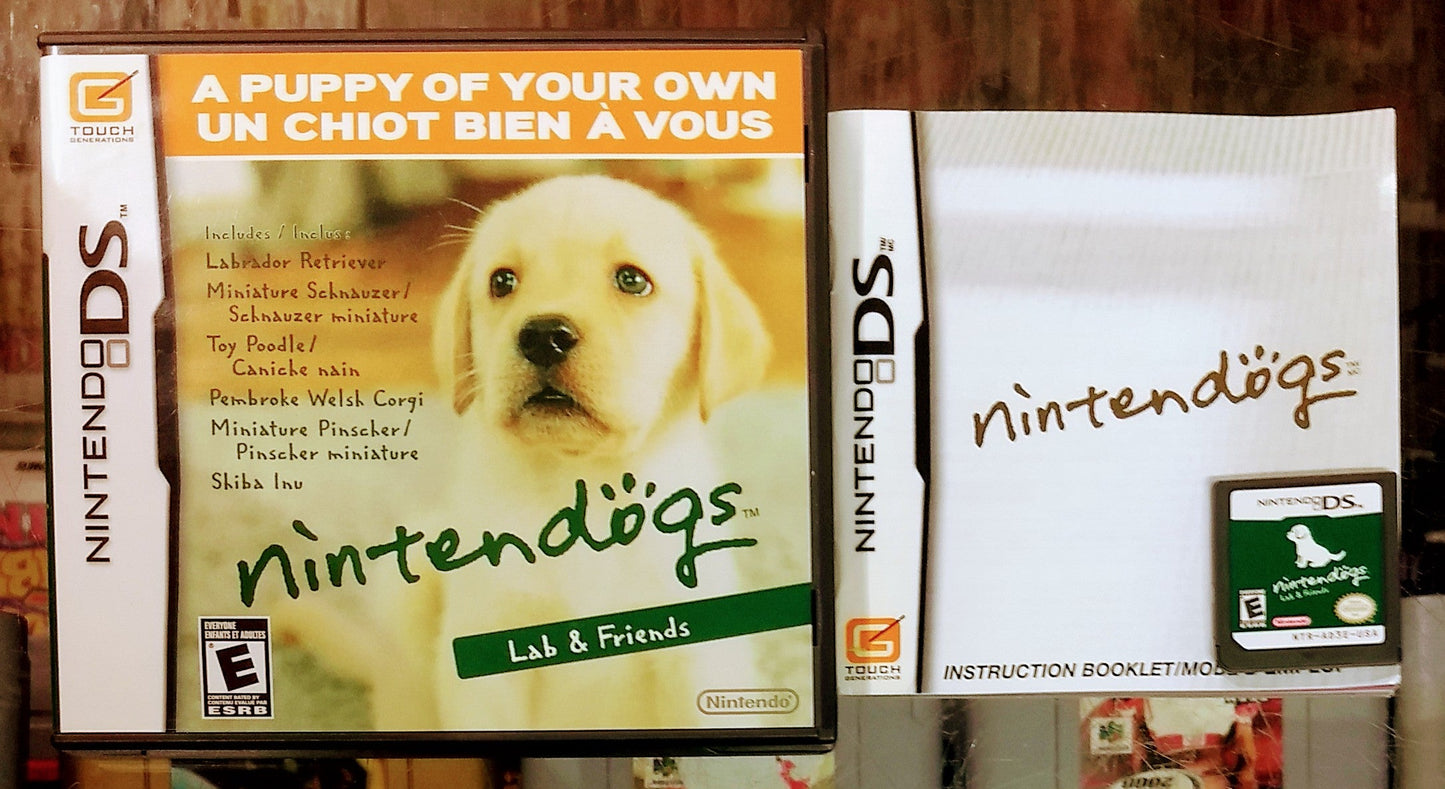 NINTENDOGS LAB AND FRIENDS NINTENDO DS - jeux video game-x