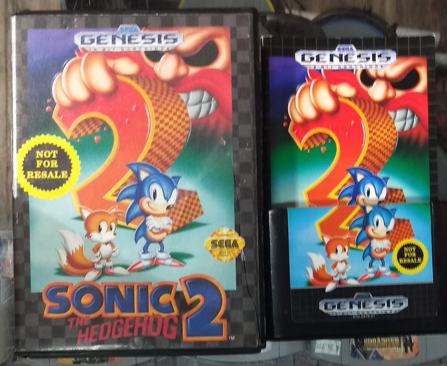 SONIC THE HEDGEHOG 2 NOT FOR RESALE NFR SEGA GENESIS SG - jeux video game-x